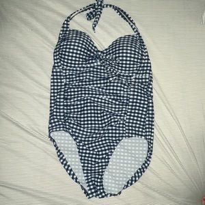 Plaid One Piece Swimsuit